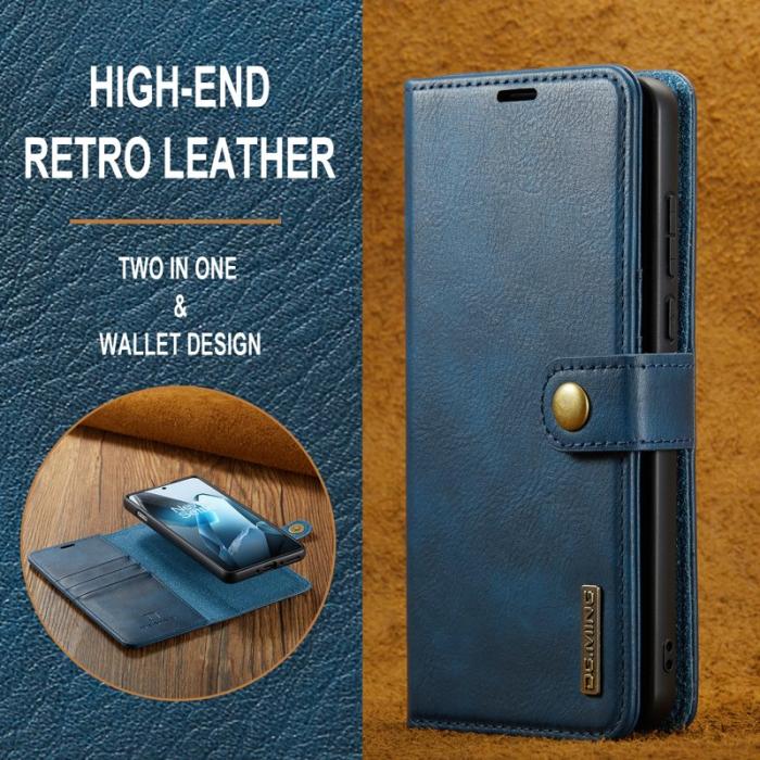 DG.MING - DG.MING OnePlus 13 Skal Avtagbart Läderfodral - Blå