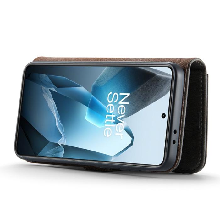 DG.MING - DG.MING OnePlus 13 Skal Avtagbart Läderfodral - Grå