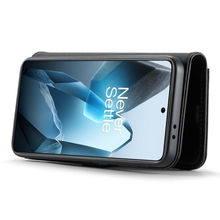 DG.MING - DG.MING OnePlus 13 Skal Avtagbart Läderfodral - Svart