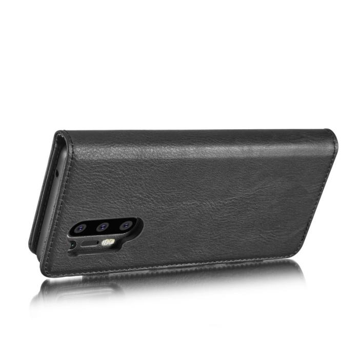 DG.MING - DG.MING OnePlus 8 Pro Fodral 2-i-1 Läder Wallet Svart