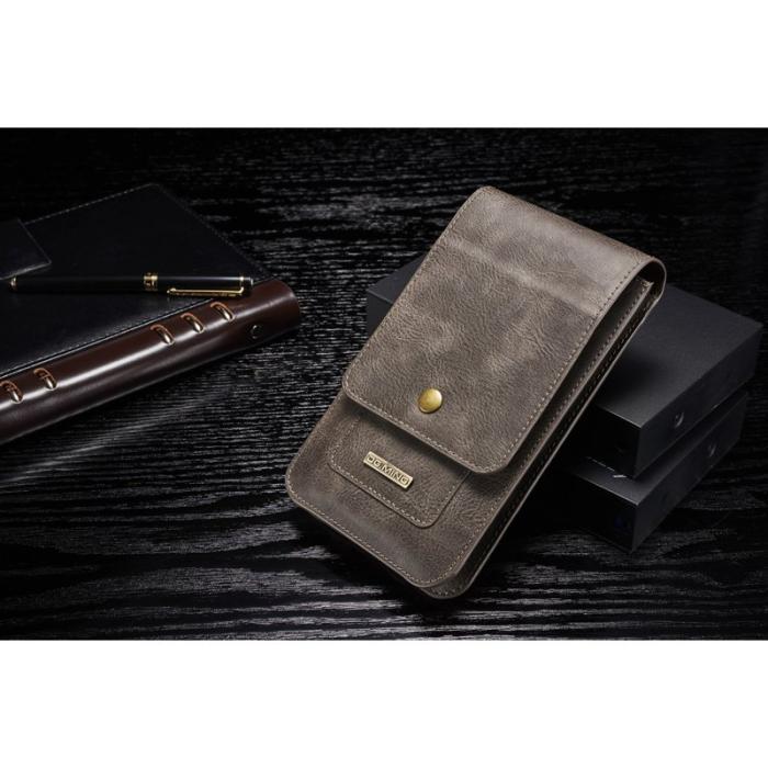 DG.MING - DG.MING Phone Pouch S Coffee med flera kortfack och bältesloop