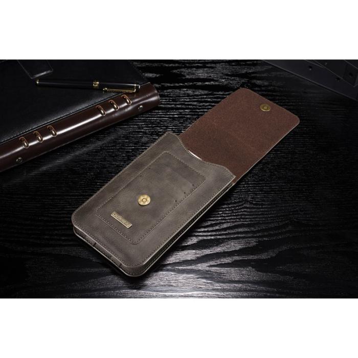 DG.MING - DG.MING Phone Pouch S Coffee med flera kortfack och bältesloop