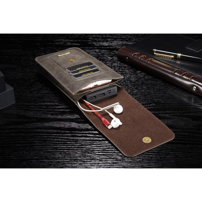 DG.MING - DG.MING Phone Pouch S Coffee med flera kortfack och bältesloop