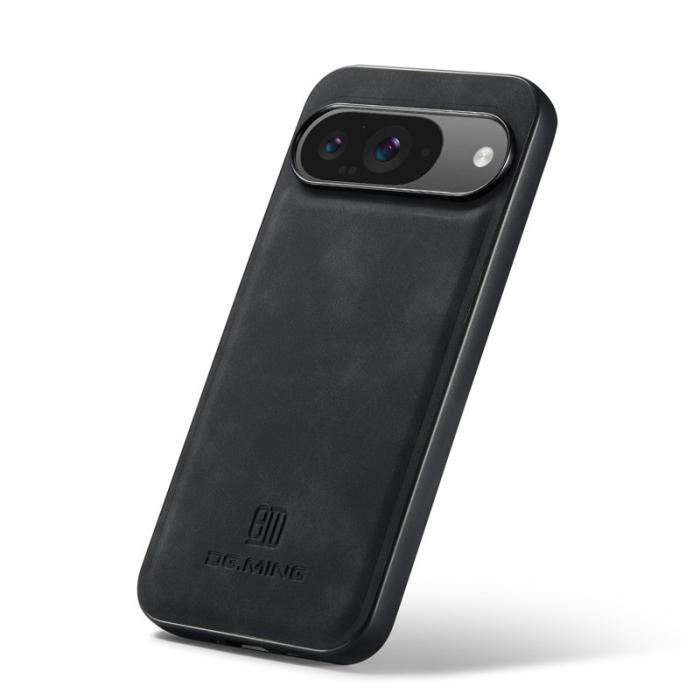 DG.MING - DG.MING Pixel 10 Pro Skal PU Läder Hybrid Svart