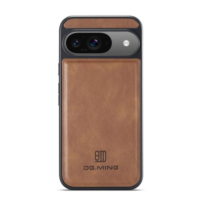 DG.MING - DG.MING Pixel 9 Pro Skal Anti-Drop Läder PC+TPU - Brun
