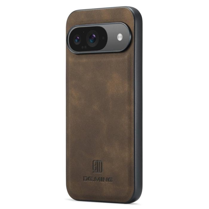 DG.MING - DG.MING Pixel 9 Pro Skal PU Läder Hybrid - Kaffe