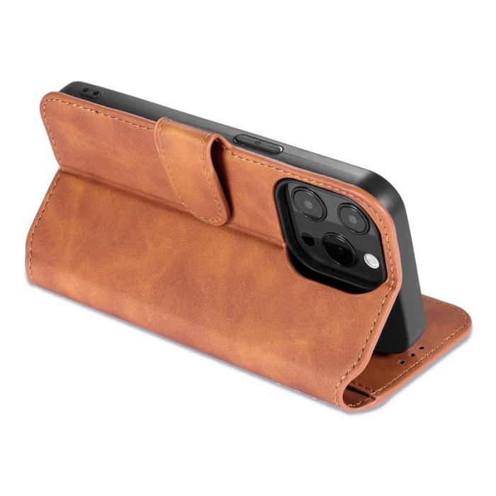 DG.MING - DG.MING Retro Fodral för iPhone 14 Pro 6.1 tum - Brun