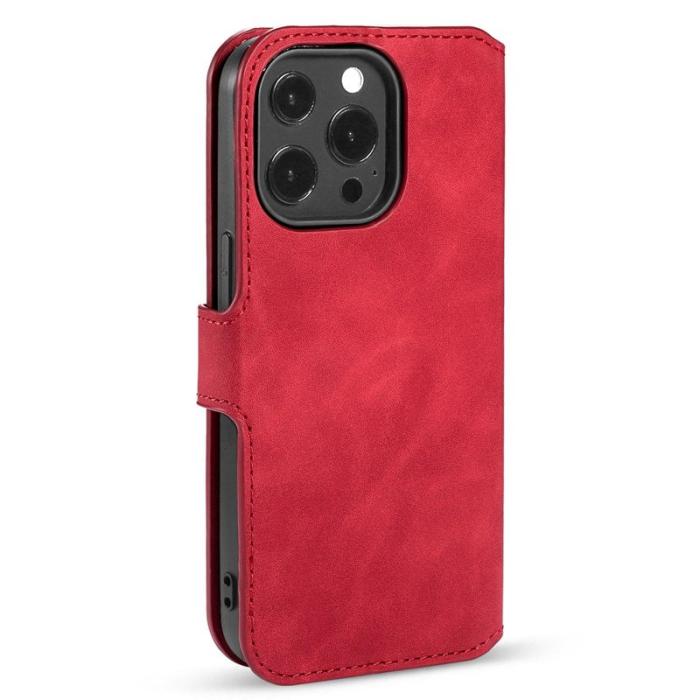 DG.MING - DG.MING Retro Fodral för iPhone 14 Pro 6.1 tum - Röd