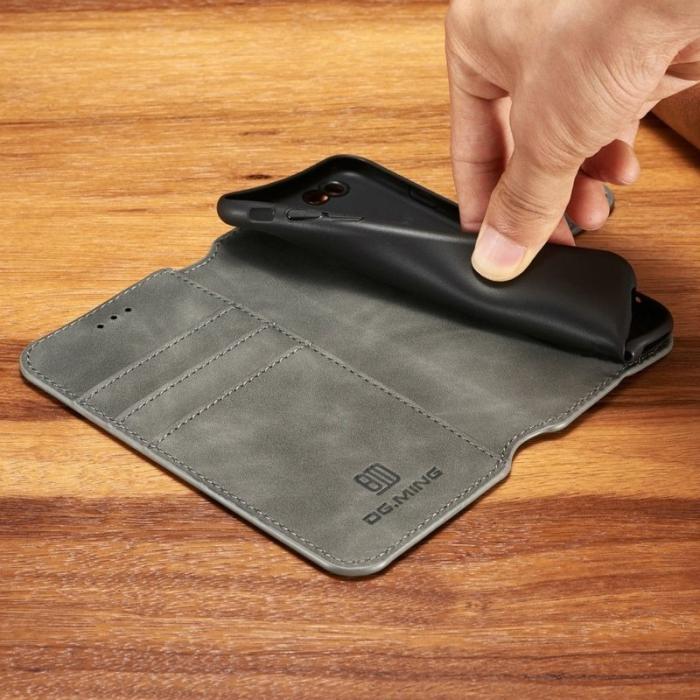 DG.MING - DG.MING Retro Läder Plånboksfodral för iPhone 6s/6 - Grå