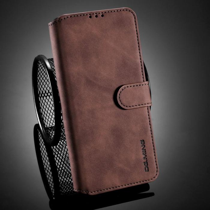 DG.MING - DG.MING Retro Läder Plånboksfodral för Samsung Galaxy A32 5G - Coffee