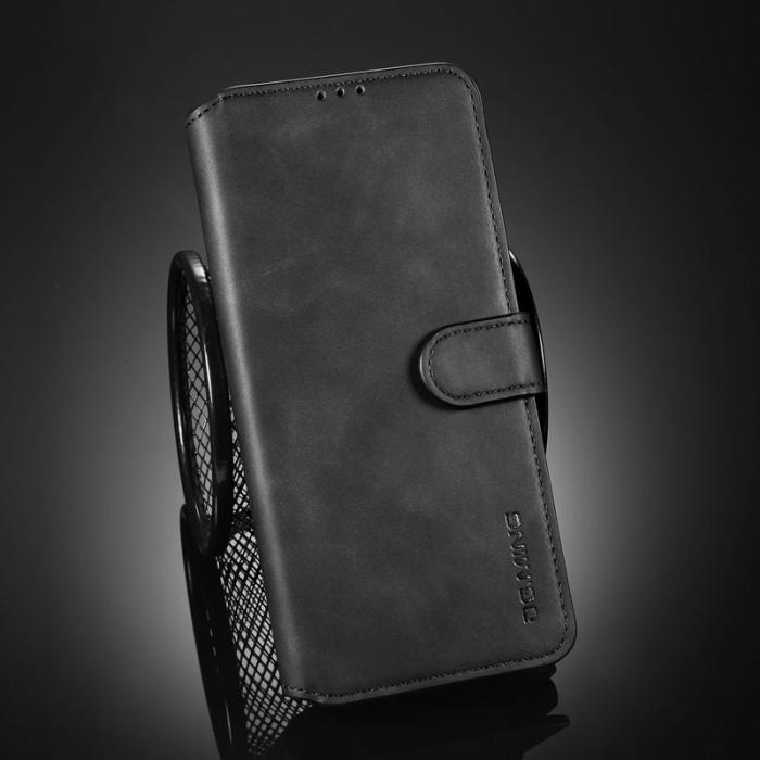 DG.MING - DG.MING Retro Läderfodral för Samsung Galaxy S21+ 5G - Svart