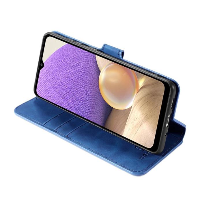 DG.MING - DG.MING Retro Läderplånbok Fodral Samsung Galaxy A32 5G Blå