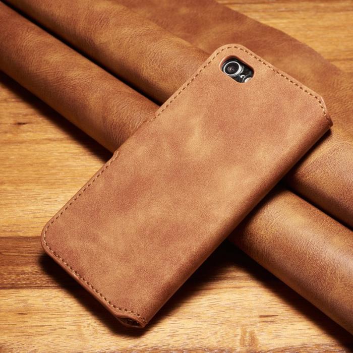 DG.MING - DG.MING Retro Wallet Fodral för iPhone 7/8/SE 2022/2020 - Brun