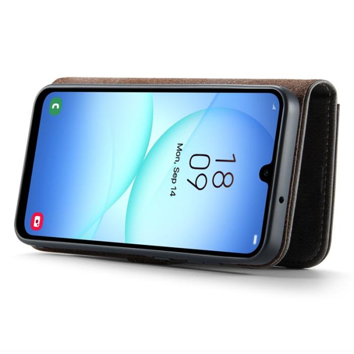 DG.MING - DG.MING Samsung Galaxy A17 5G Fodral Delbart Läder - Grå