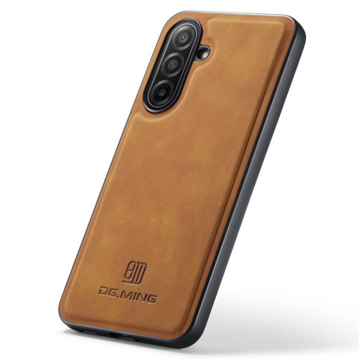 DG.MING - DG.MING Samsung Galaxy A17 5G Skal PU Läder Hybrid Brun