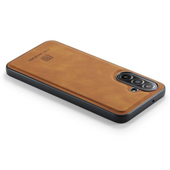 DG.MING - DG.MING Samsung Galaxy A17 5G Skal PU Läder Hybrid Brun