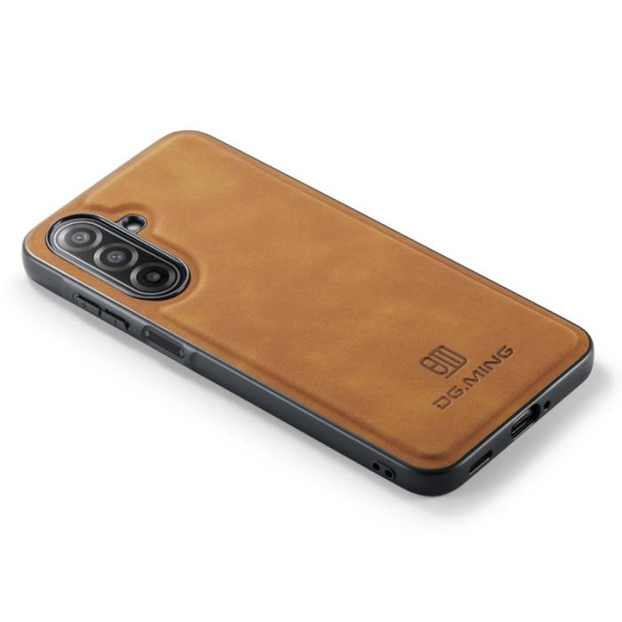 DG.MING - DG.MING Samsung Galaxy A17 5G Skal PU Läder Hybrid Brun