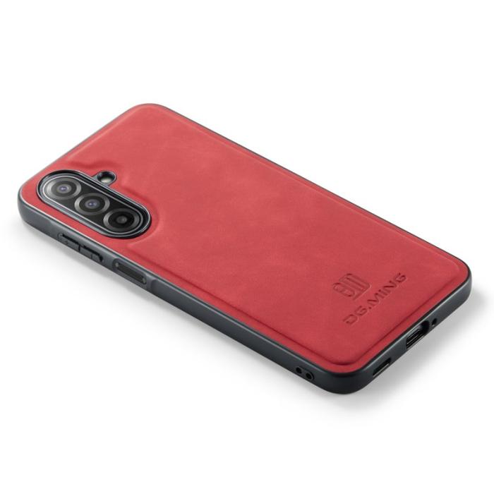 DG.MING - DG.MING Samsung Galaxy A17 5G Skal PU Läder Röd
