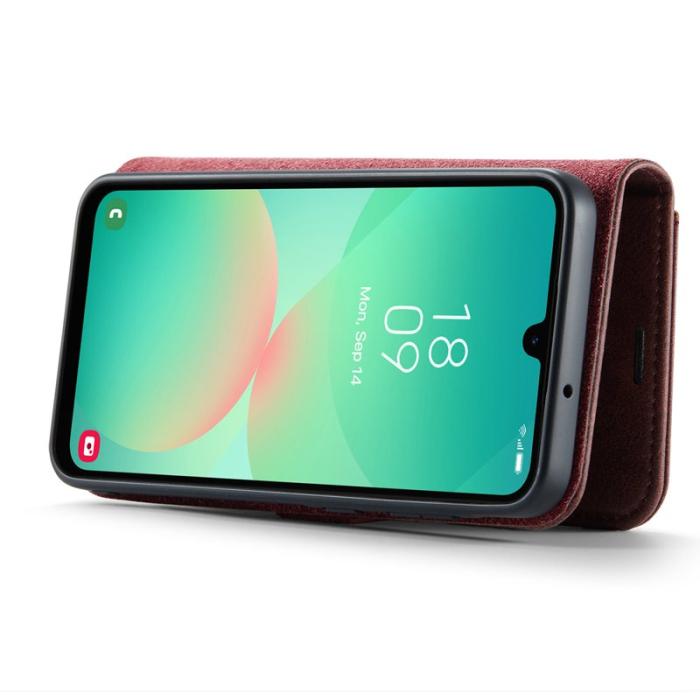 DG.MING - DG.MING Samsung Galaxy A26 5G Skal Delbart Läder Röd