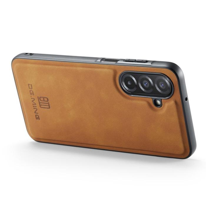 DG.MING - DG.MING Samsung Galaxy A26 5G Skal PU Läder Brun