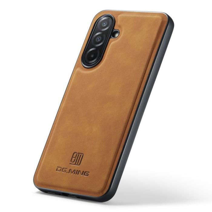 DG.MING - DG.MING Samsung Galaxy A26 5G Skal PU Läder Brun
