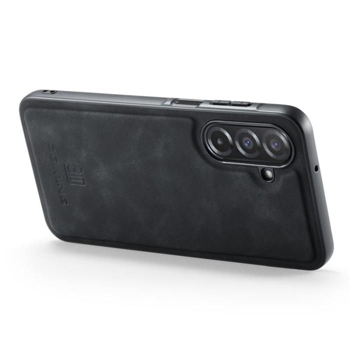 DG.MING - DG.MING Samsung Galaxy A26 5G Skal PU Läder Svart