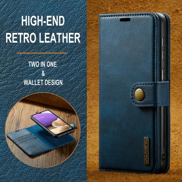 DG.MING - DG.MING Samsung Galaxy A33 5G Fodral Folio Blå