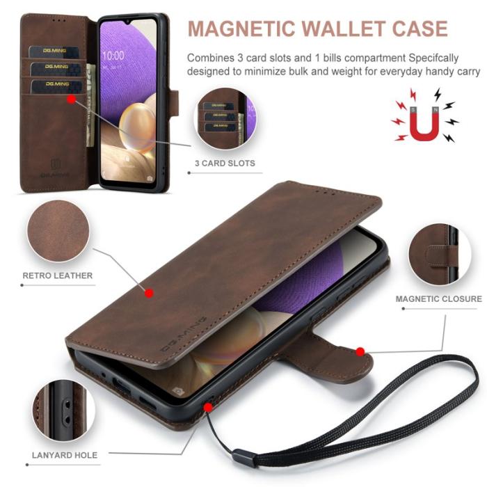 DG.MING - DG.MING Samsung Galaxy A33 5G Fodral Retro Kaffe