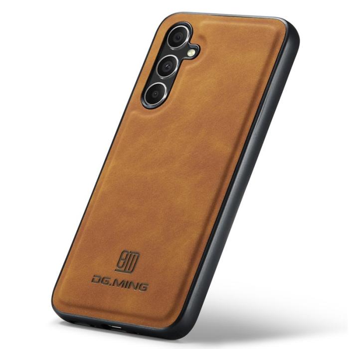 DG.MING - DG.MING Samsung Galaxy A35 5G Skal Läder+PC+TPU Brun