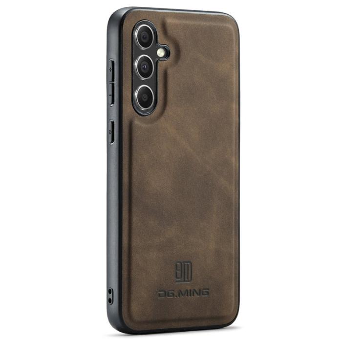 DG.MING - DG.MING Samsung Galaxy A35 5G Skal Läder+PC+TPU Kaffe