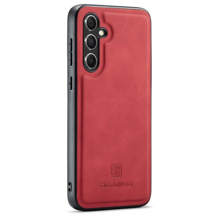 DG.MING - DG.MING Samsung Galaxy A35 5G Skal Läder+PC+TPU Röd