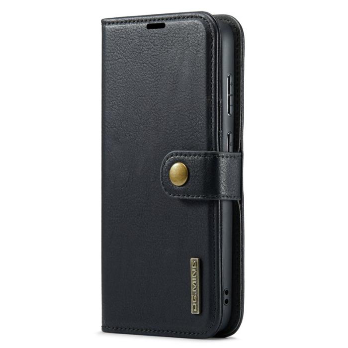 DG.MING - DG.MING Samsung Galaxy A35 5G Wallet Case Läderfodral Svart