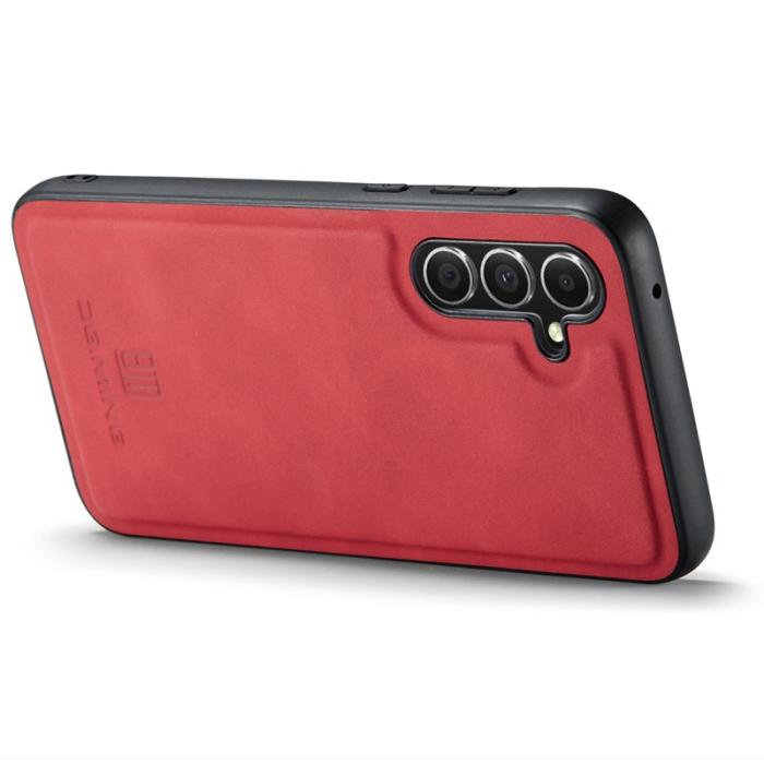 DG.MING - DG.MING Samsung Galaxy A36 5G Skal PU Läder Röd