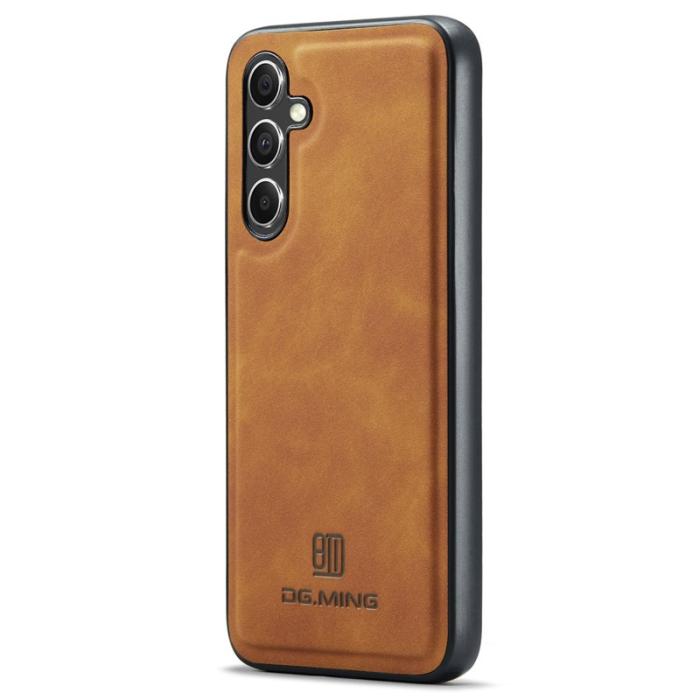 DG.MING - DG.MING Samsung Galaxy A55 5G Skal PU Läder Hybrid Brun