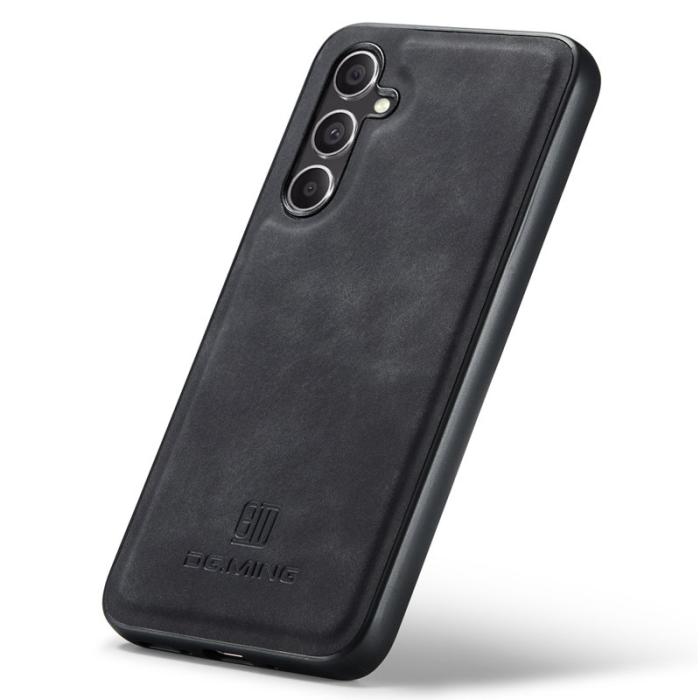 DG.MING - DG.MING Samsung Galaxy A55 5G Skal PU Läder Hybrid Svart