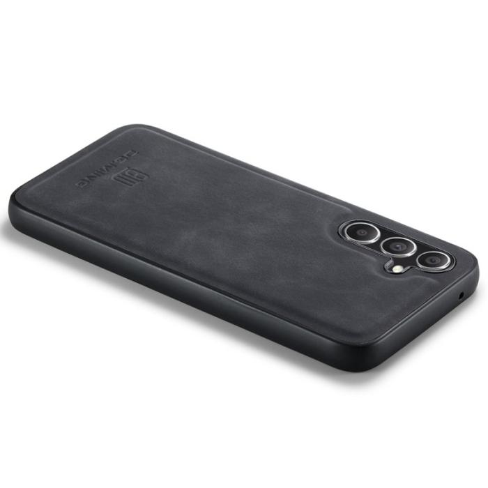 DG.MING - DG.MING Samsung Galaxy A55 5G Skal PU Läder Hybrid Svart