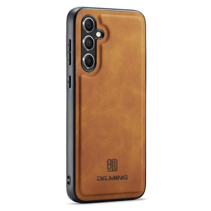DG.MING - DG.MING Samsung Galaxy A56 5G Skal PU Läder Hybrid Brun
