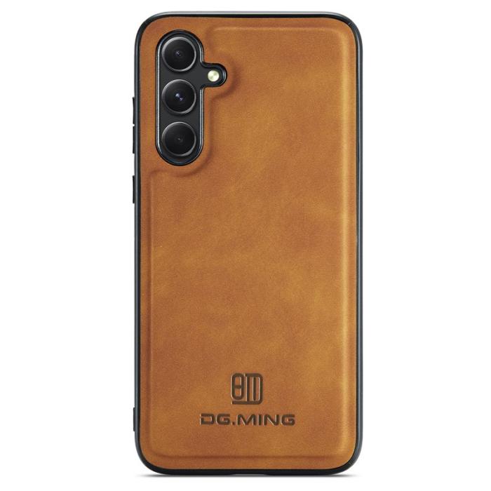 DG.MING - DG.MING Samsung Galaxy A56 5G Skal PU Läder Hybrid Brun