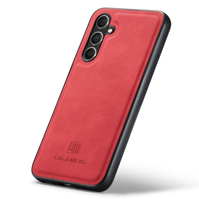 DG.MING - DG.MING Samsung Galaxy A56 5G Skal PU Läder Röd