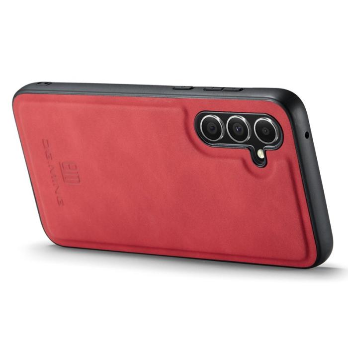 DG.MING - DG.MING Samsung Galaxy A56 5G Skal PU Läder Röd