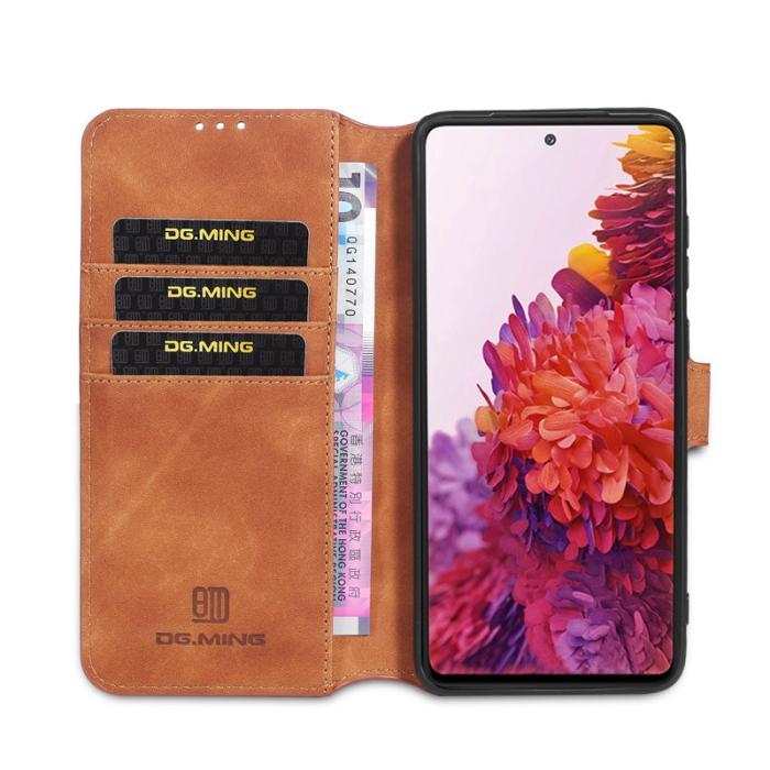 DG.MING - DG.MING Samsung Galaxy S20 FE Fodral Retro Läder Brun