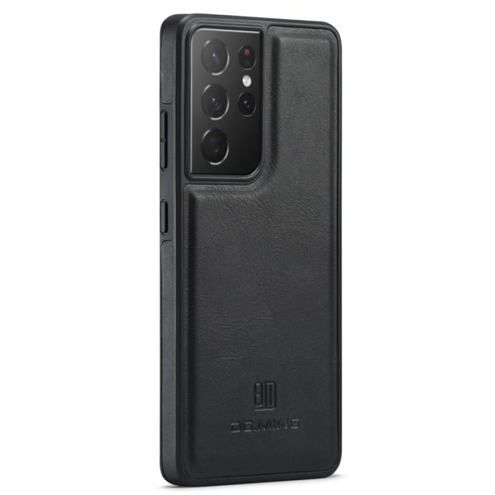 DG.MING - DG.MING Samsung Galaxy S21 Ultra Fodral Läder Svart