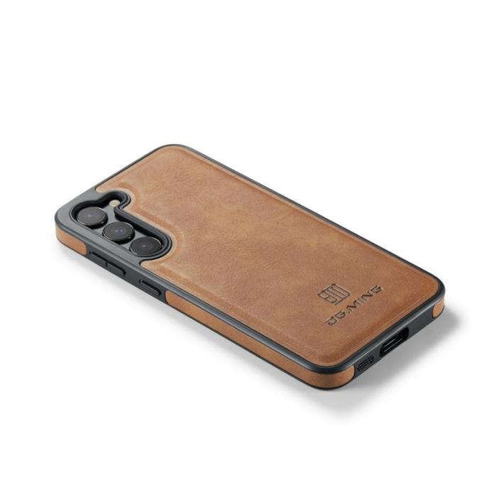 DG.MING - DG.MING Samsung Galaxy S22 5G Mobilskal PU Läder Coated Brun