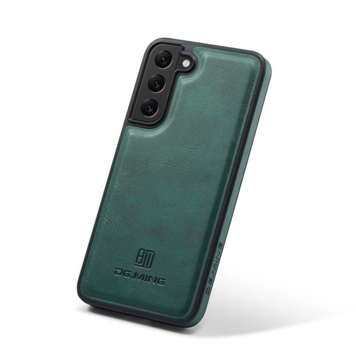 DG.MING - DG.MING Samsung Galaxy S22+ Fodral PU Läder Grön