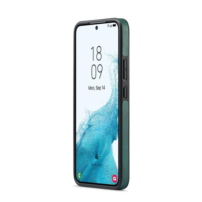 DG.MING - DG.MING Samsung Galaxy S22+ Fodral PU Läder Grön