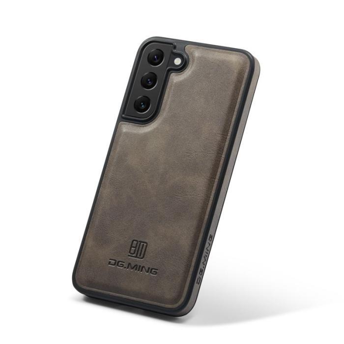 DG.MING - DG.MING Samsung Galaxy S22+ Fodral PU Läder - Kaffe