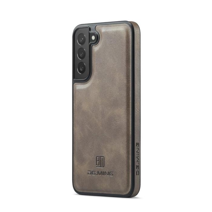 DG.MING - DG.MING Samsung Galaxy S22+ Fodral PU Läder - Kaffe