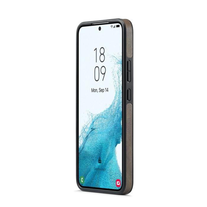 DG.MING - DG.MING Samsung Galaxy S22+ Fodral PU Läder - Kaffe