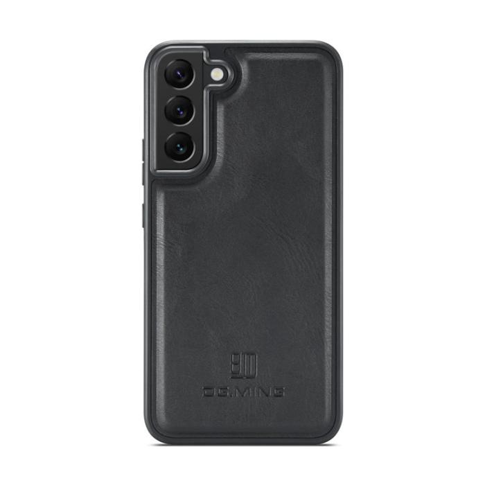 DG.MING - DG.MING Samsung Galaxy S22+ Fodral PU Läder Svart