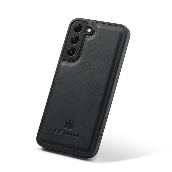 DG.MING - DG.MING Samsung Galaxy S22+ Fodral PU Läder Svart